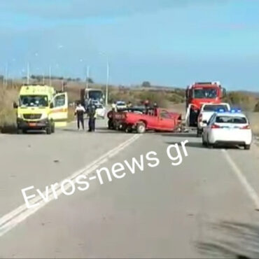 Τροχαίο στην Αλεξανδρούπολη με ένα νεκρό: Αμάξι συγκρούστηκε με φορτηγάκι – Τέσσερις τραυματίες