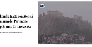 La Repubblica: «Και αν τα Ελγίνεια επιστρέψουν, τώρα, πραγματικά στην Αθήνα;»
